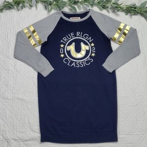 True Religion Long Sleeve T Shirt Dress Size M